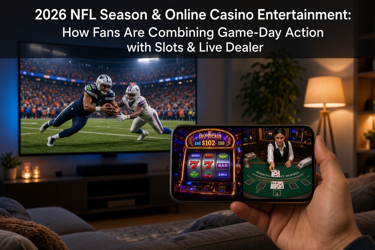 2026 NFL Season & Online Casino Entertainment: How Fans Are Combining Game-Day Action with Slots & Live Dealer